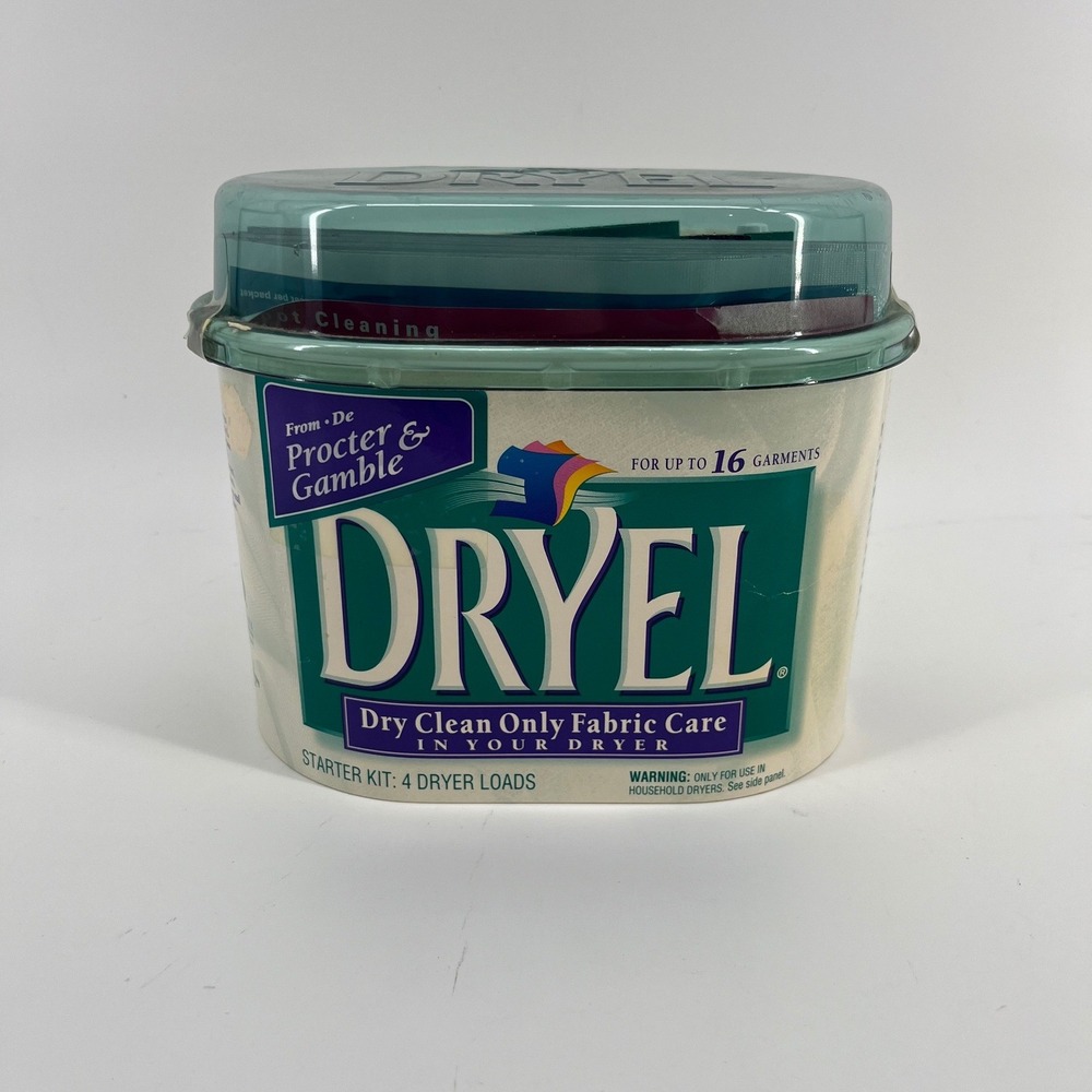 Dryel Vintage Dry Cleaning Starter Kit Mixed Refill Lot Stain Remover Cloths